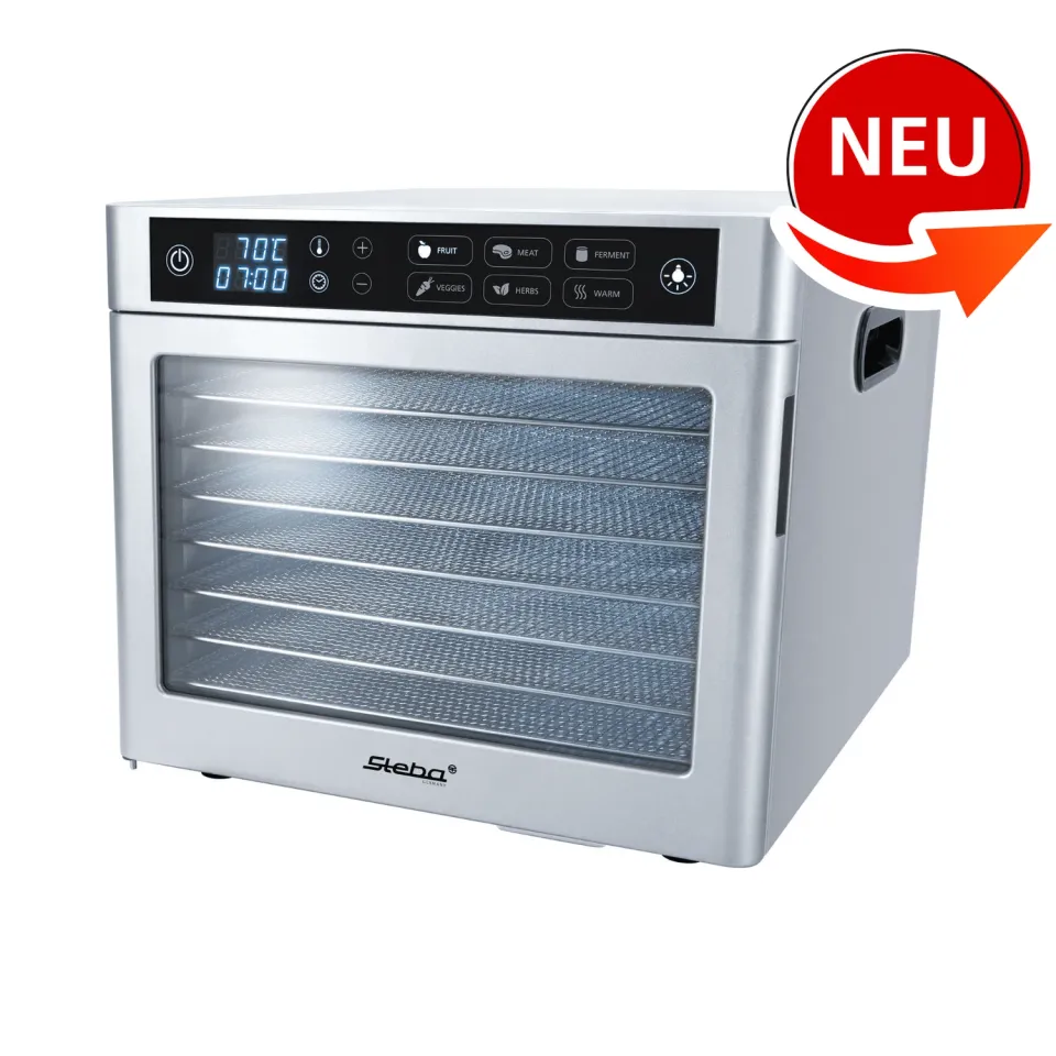 Steba ED 80 déshydrateur alimentaire inox 8 plateaux