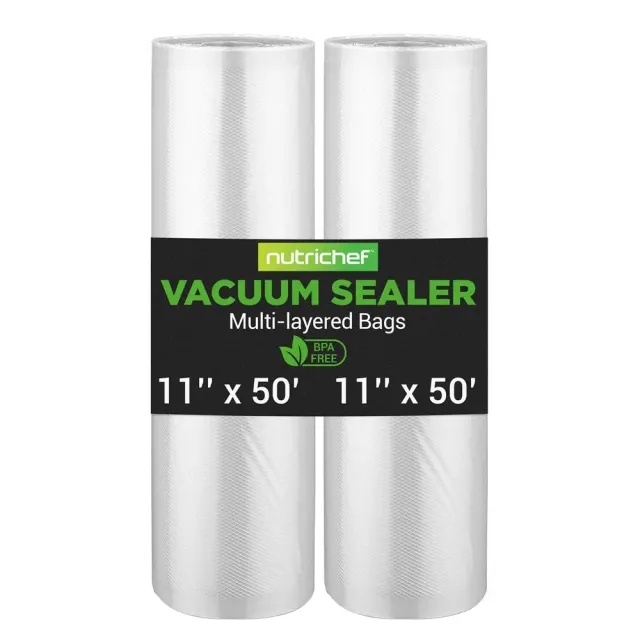 Nutrichef Rouleaux sous vide 2 x 15 m larges 28 cm
