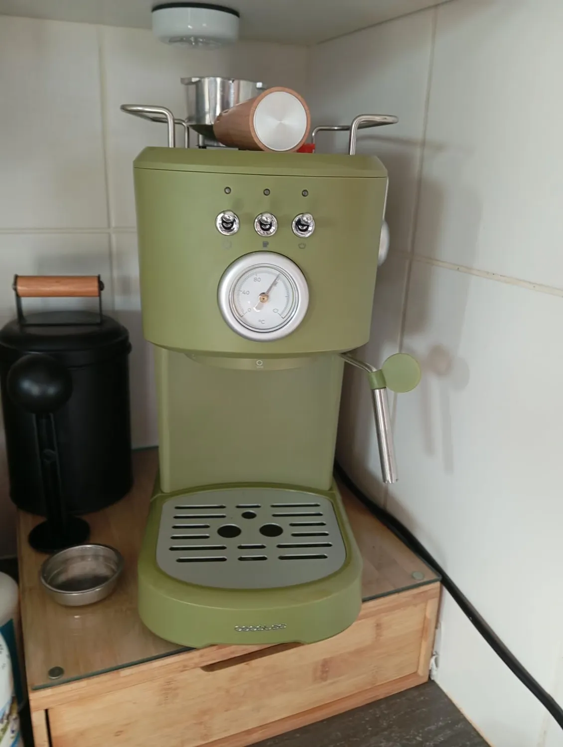 Cecotec Power Espresso 20 Pecan Steel machine expresso acier 20 bars