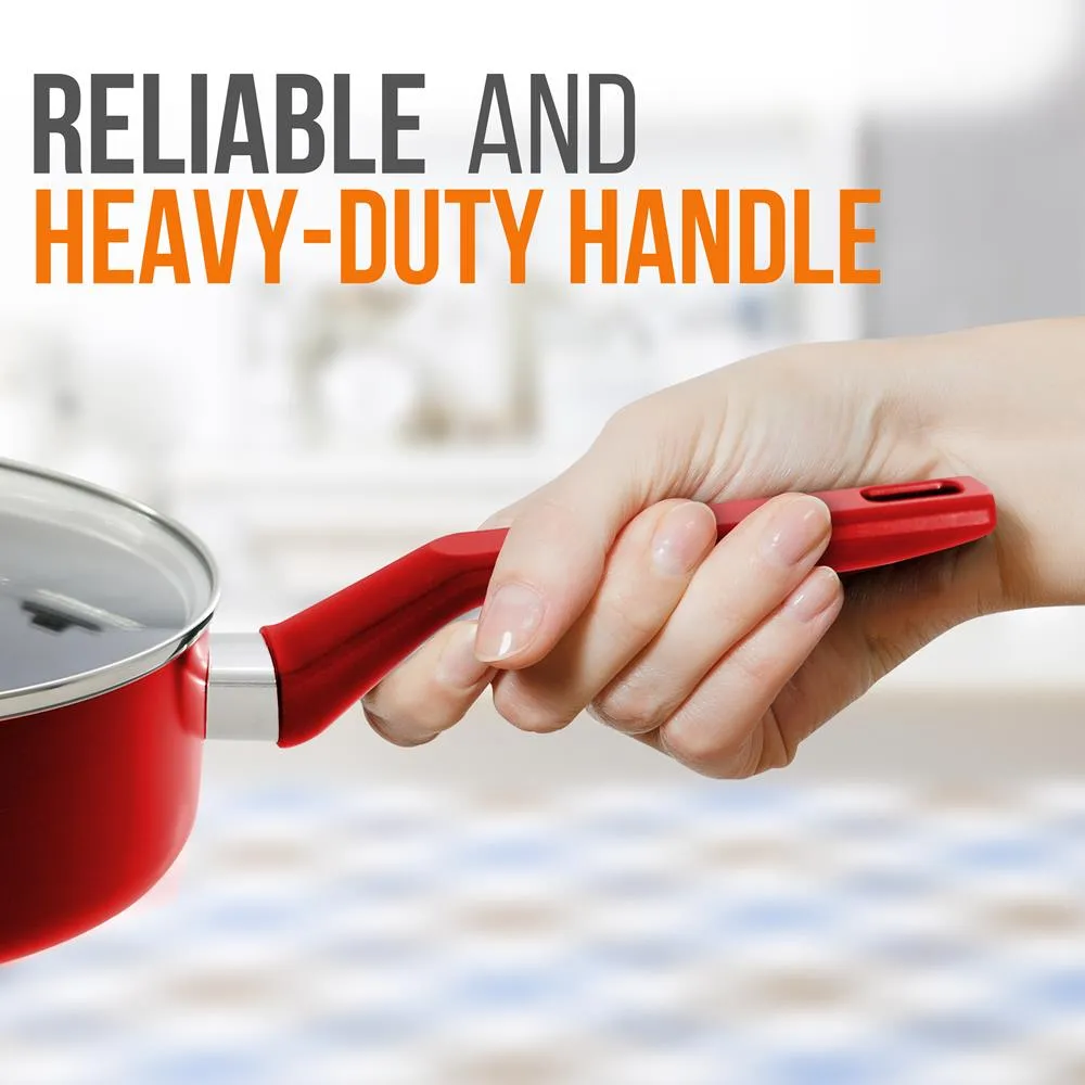 Nutrichef Sautepan Pot 3 Qt sauteuse antiadhésive