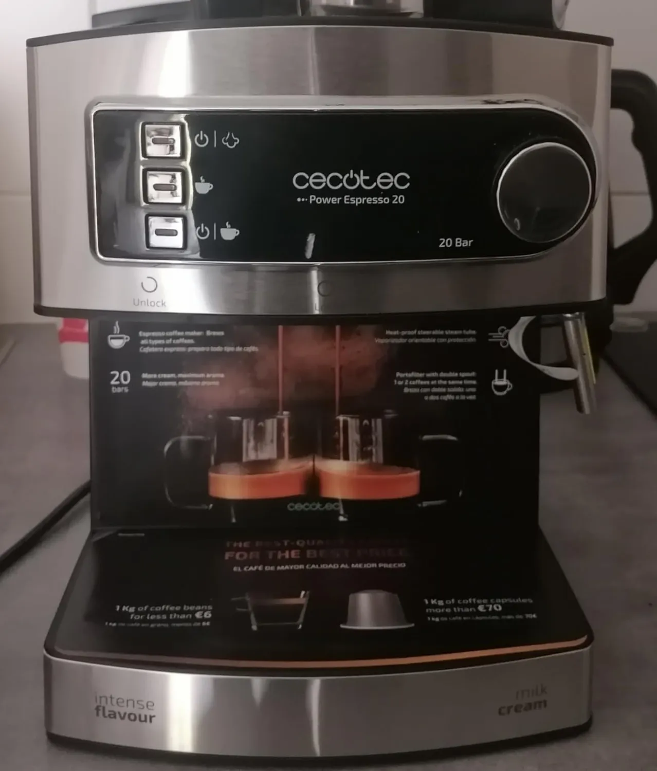 Cecotec Power Espresso 20 Barista Pro machine à café 20 bars