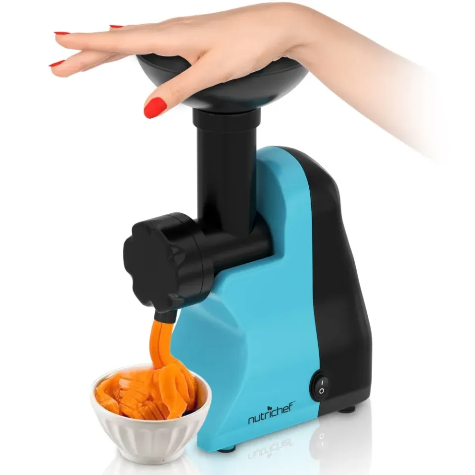 Nutrichef sorbetière électrique 150W bleue fruits congelés