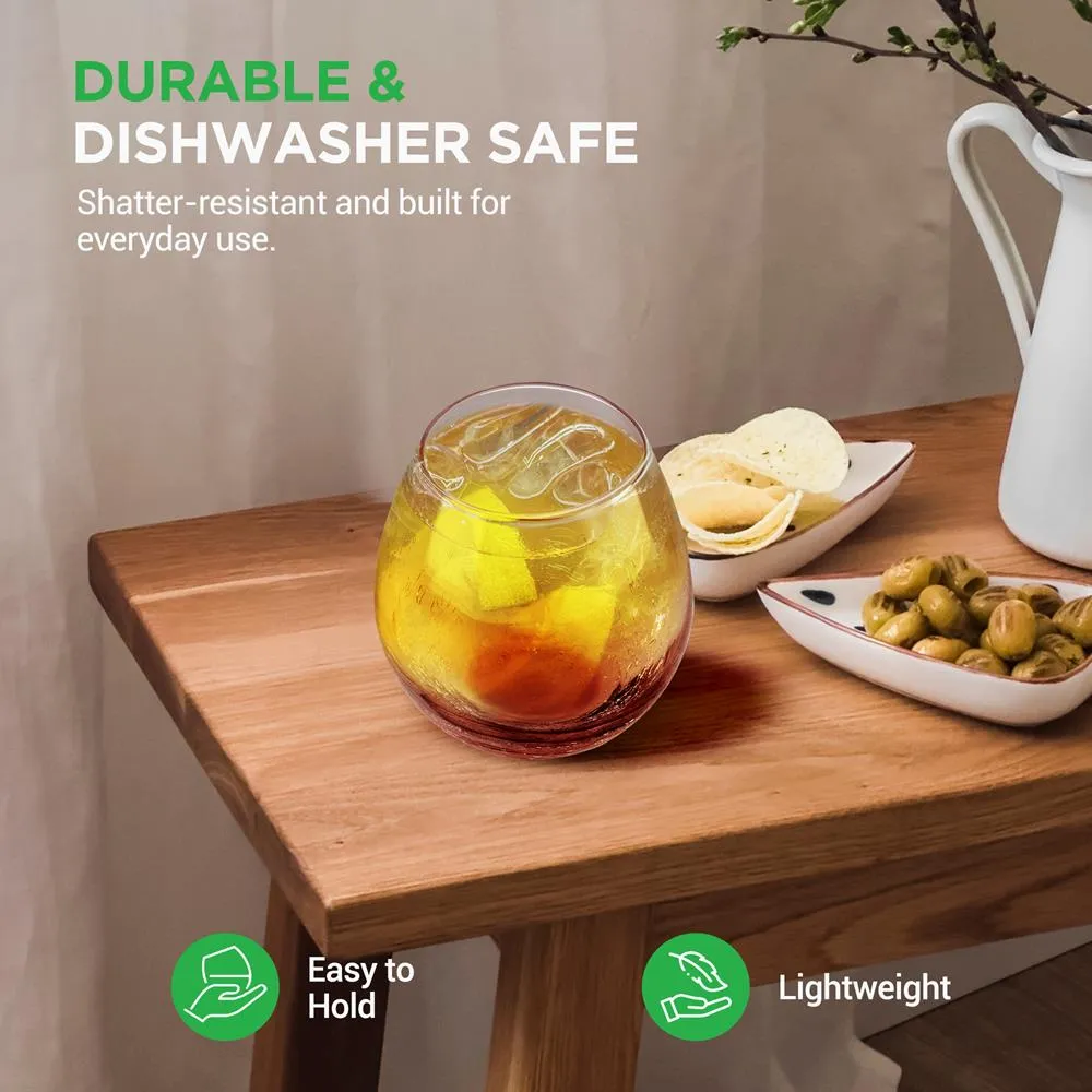 Nutrichef verres à vin sans pied cristal 56 cl lot de 4