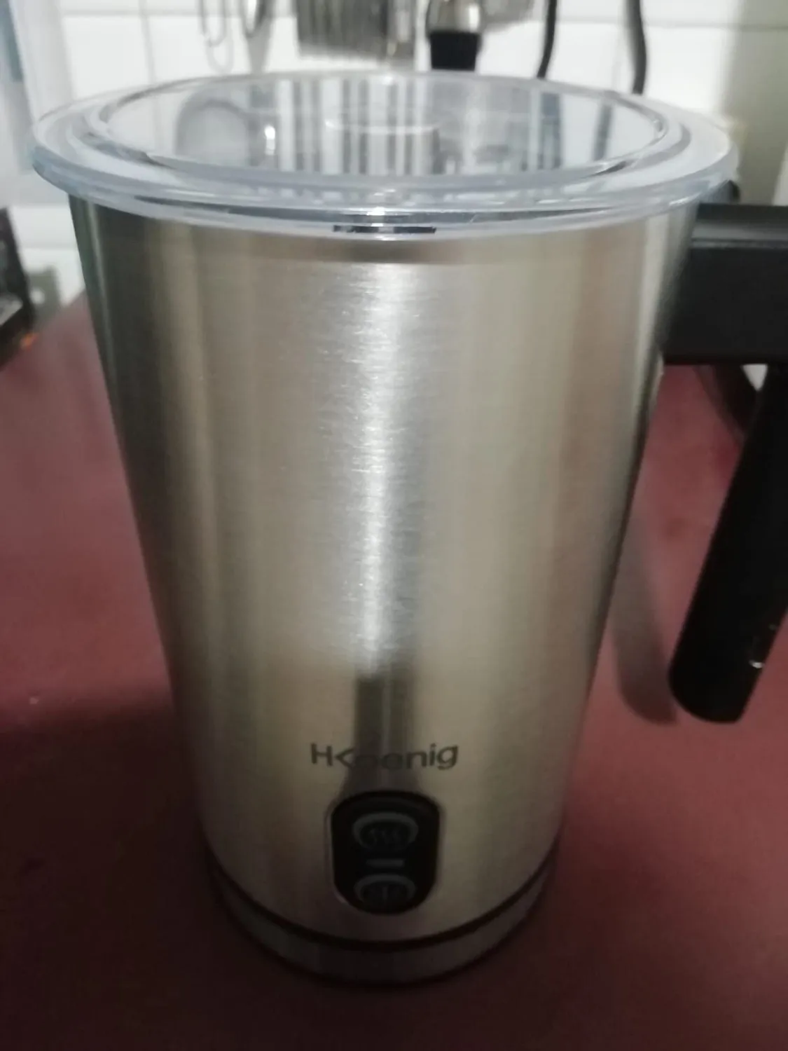 H.Koenig MLK8 mousseur à lait 0,24L inox chaud froid