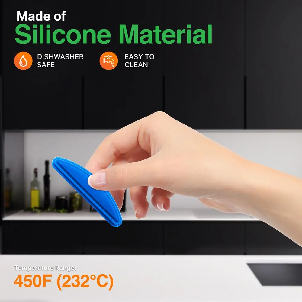 Nutrichef poignées silicone bleues lot 6 maniques
