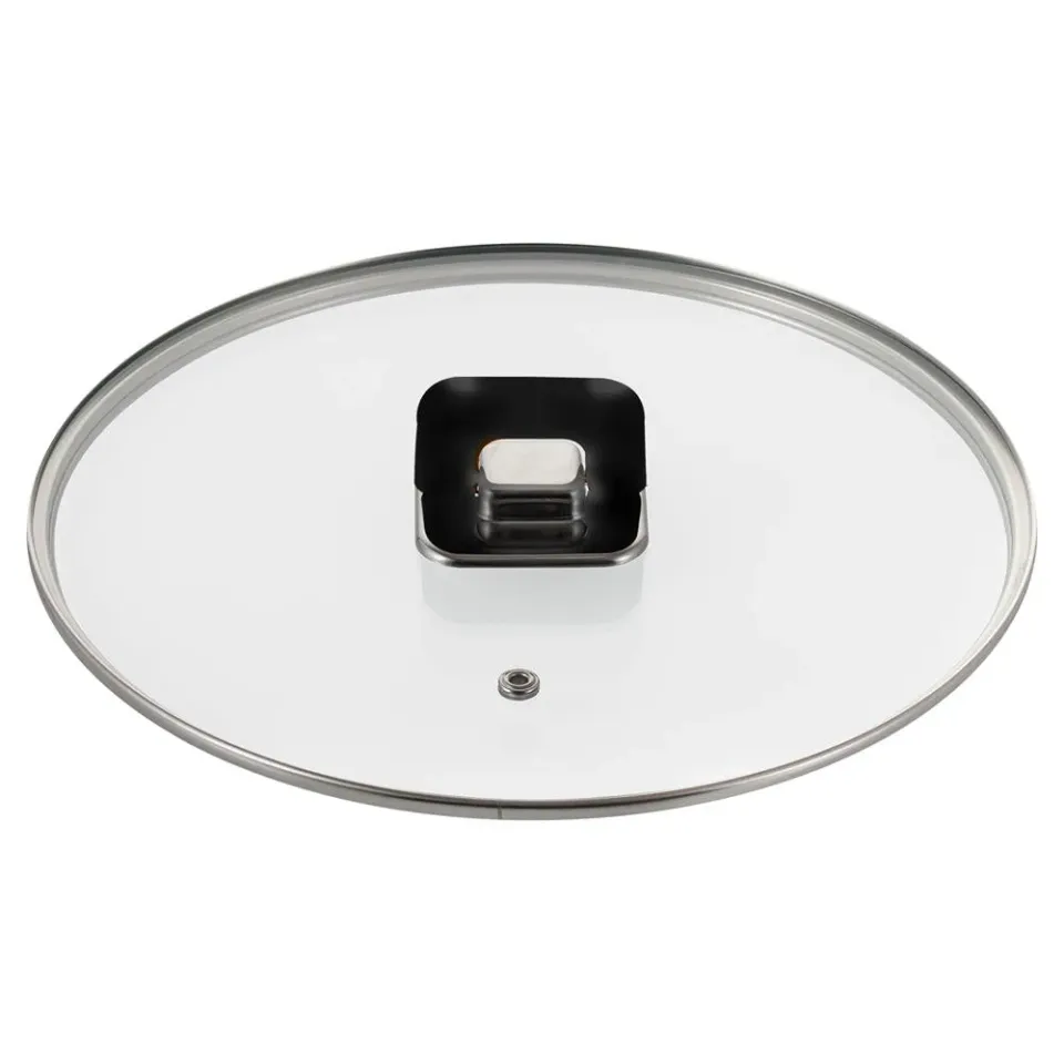 Nutrichef couvercle sauteuse verre 26 cm bouton pliable