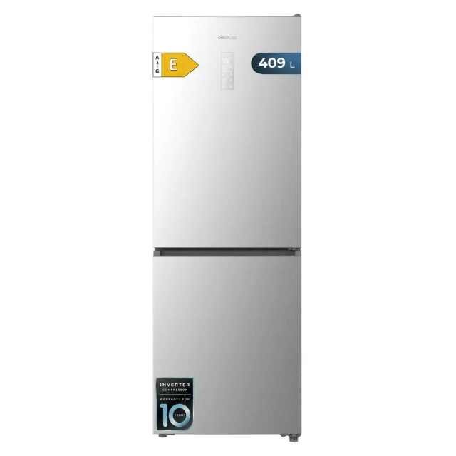 Cecotec Bolero CoolMarket Combi 409 réfrigérateur No Frost Inox 409L