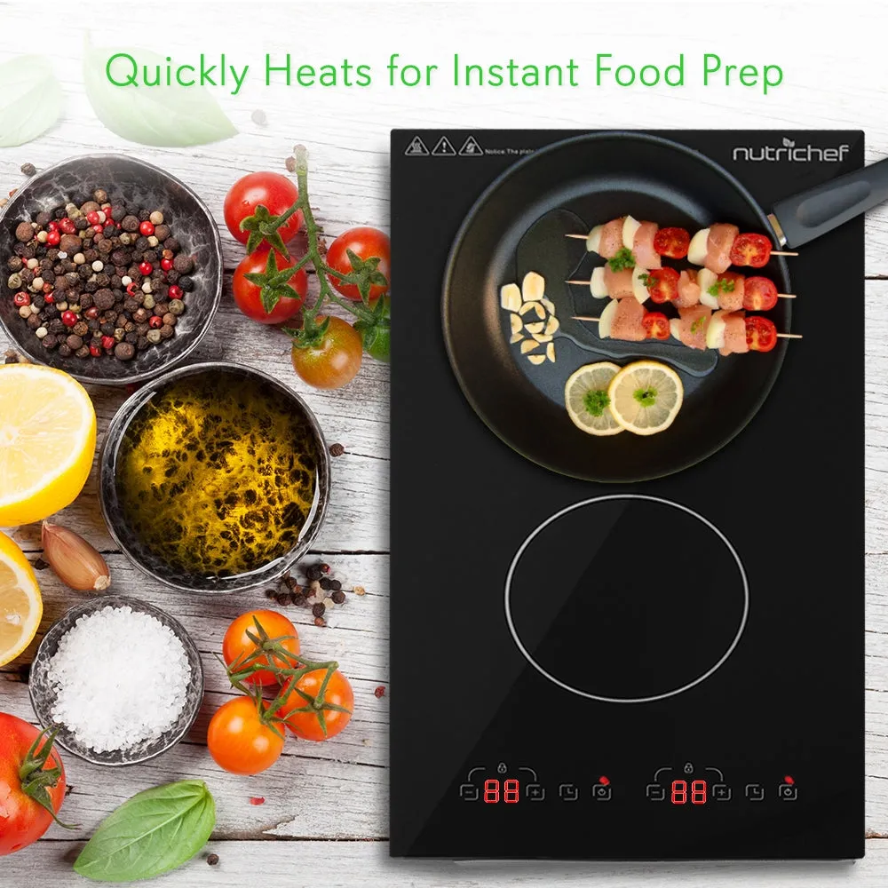 Nutrichef Double plaque à induction 1800 W 2 foyers