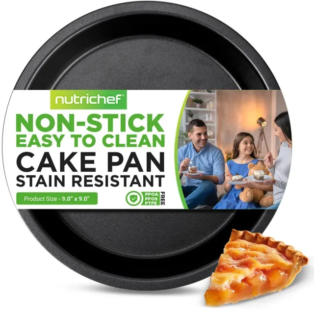 Nutrichef moule à gâteau rond antiadhésif 23 cm gris
