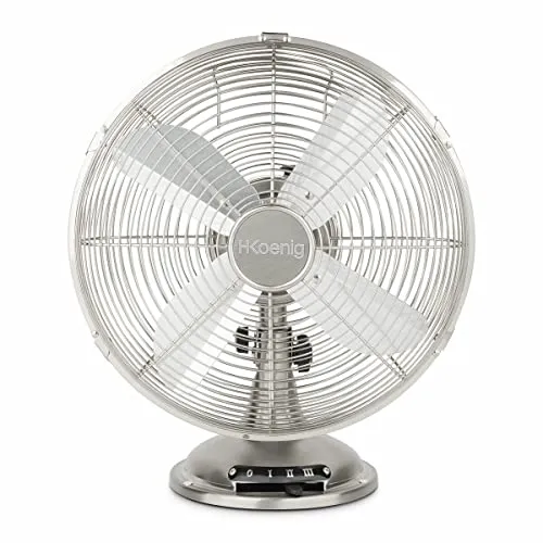 H.Koenig JOE48 ventilateur de table métal silencieux 30 cm