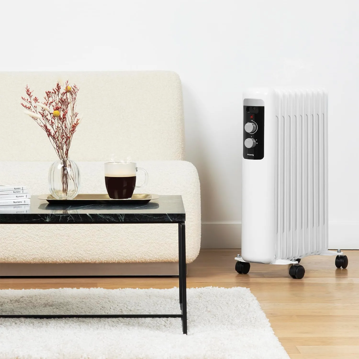 H.Koenig Warm90 radiateur bain d’huile 9 éléments 2000 W
