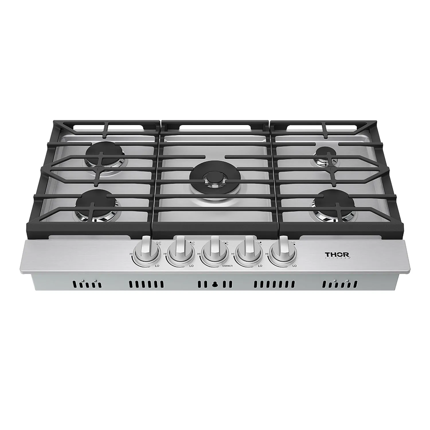 Thor Professional Plaque Gaz 36 Pouces Inox 22000 BTU
