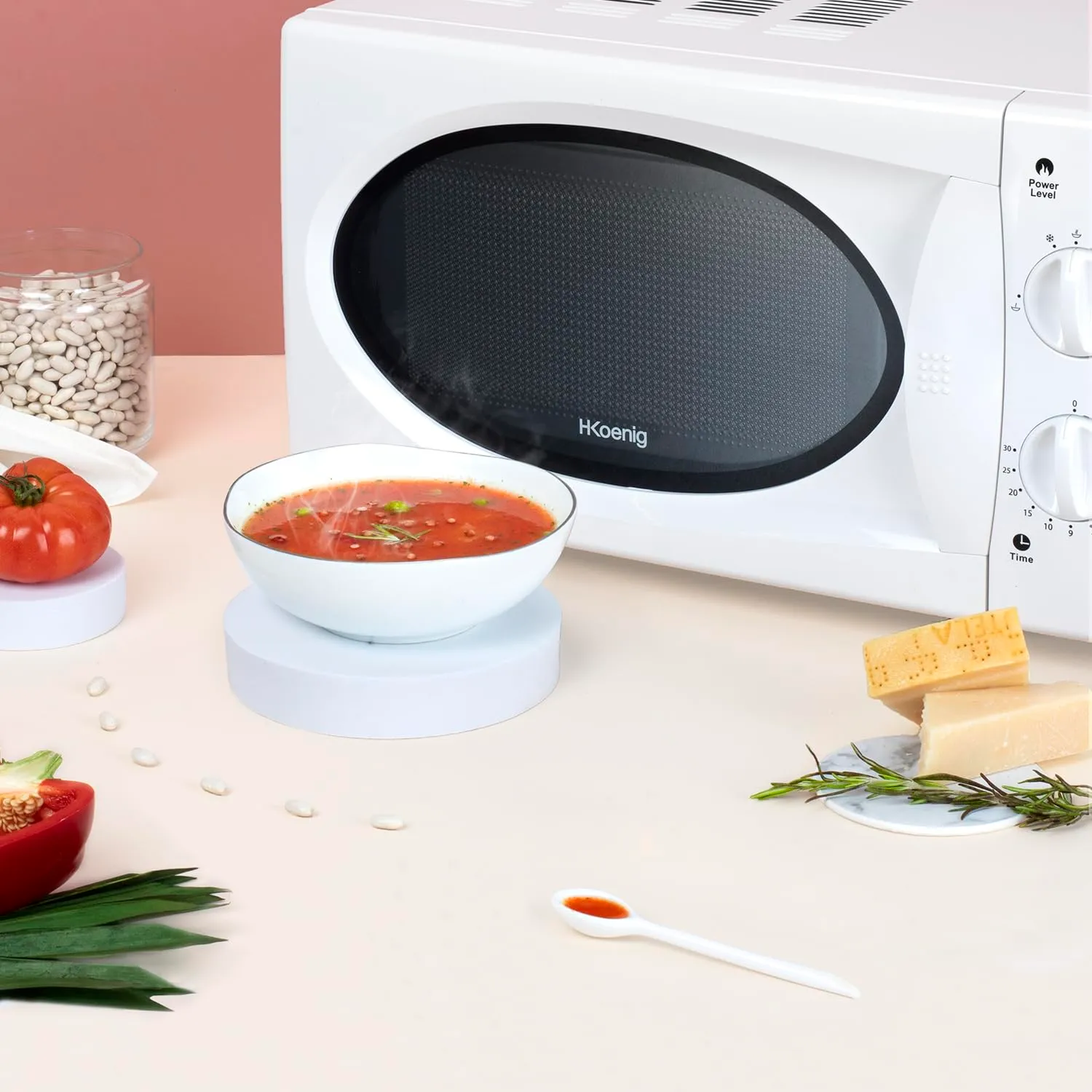H.Koenig VIO6 micro-ondes 20L blanc 700W décongélation