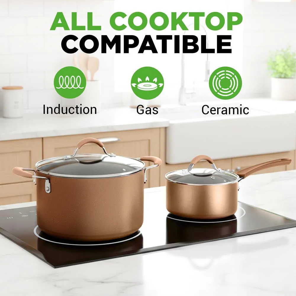 Nutrichef Batterie Cuisine 20 Pièces Antiadhésive Induction