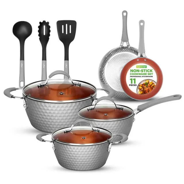Nutrichef Diamond batterie cuisine céramique 11 pièces