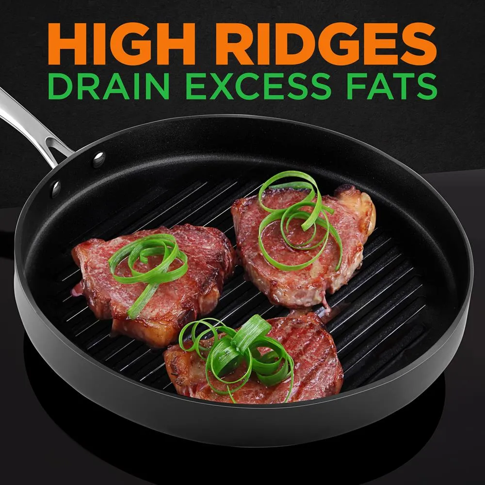 Nutrichef NCGPRD72 grill 30 cm antiadhésif 5 L