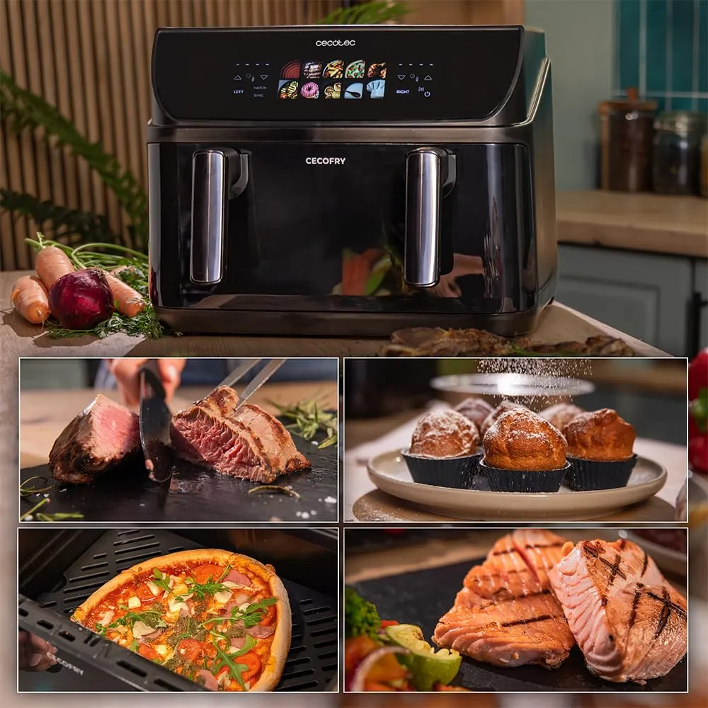Cecotec Cecofry & Grill Duoheat 10000 friteuse air 10L double