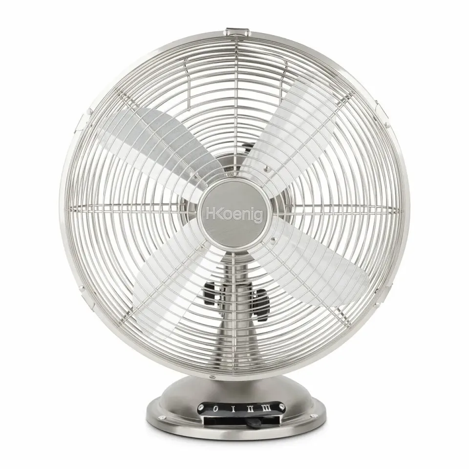 H.Koenig JOE48 ventilateur de table métal silencieux 30 cm