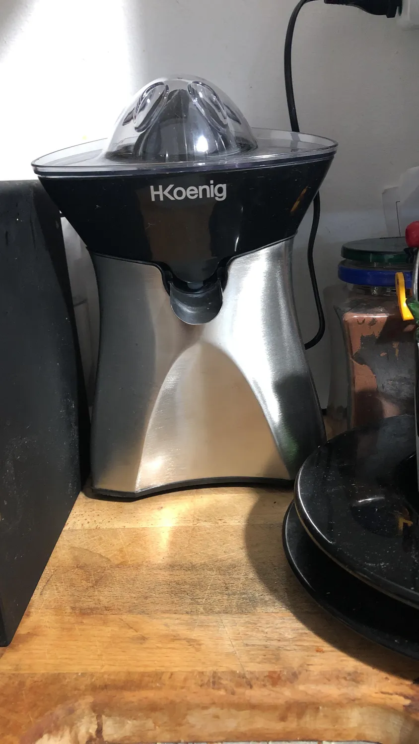 H.Koenig AGR60 presse-agrumes électrique inox 2 cônes