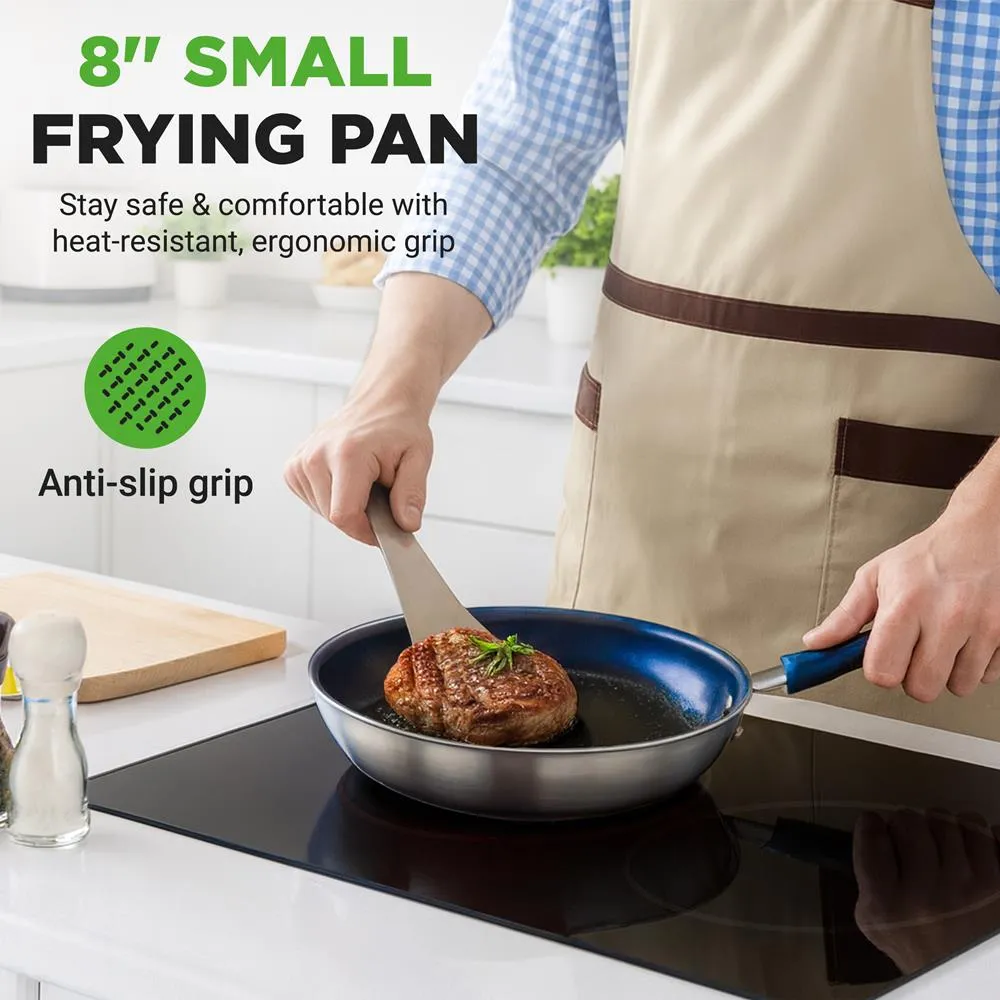 Nutrichef NCFRLD8 poêle 20 cm céramique avec couvercle