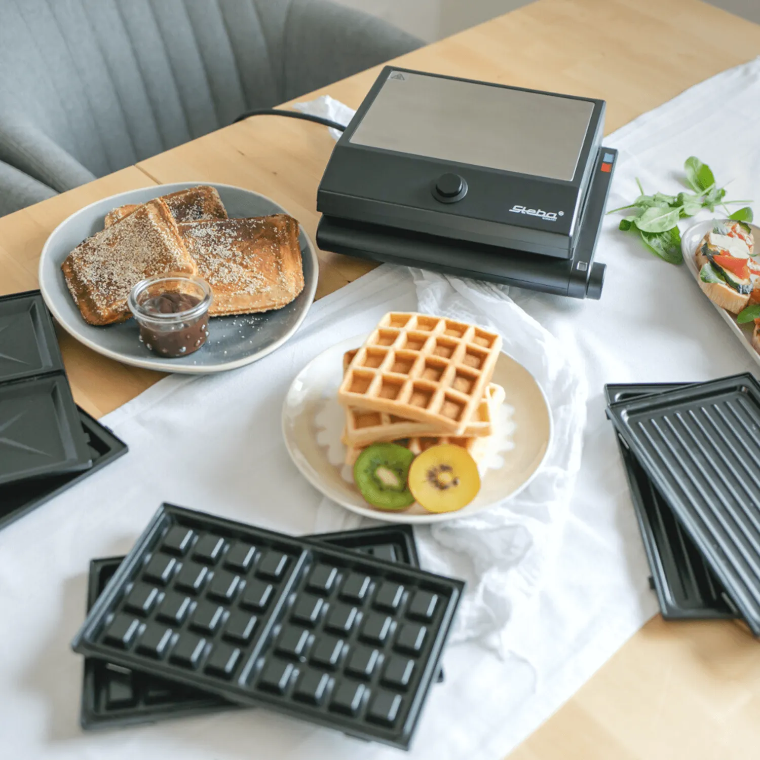 Steba SG 55 appareil 3 en 1 sandwich gaufre grill