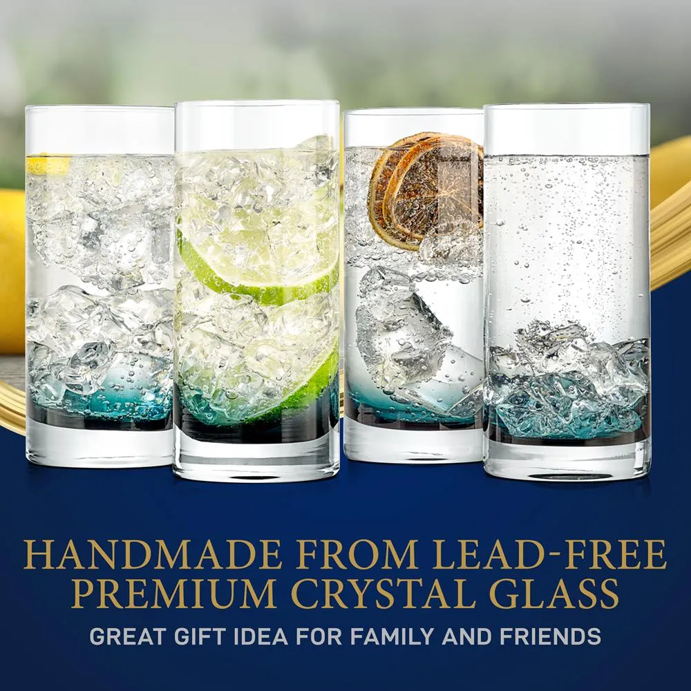 Nutrichef verres highball cristal 12,5 Oz lot de 2