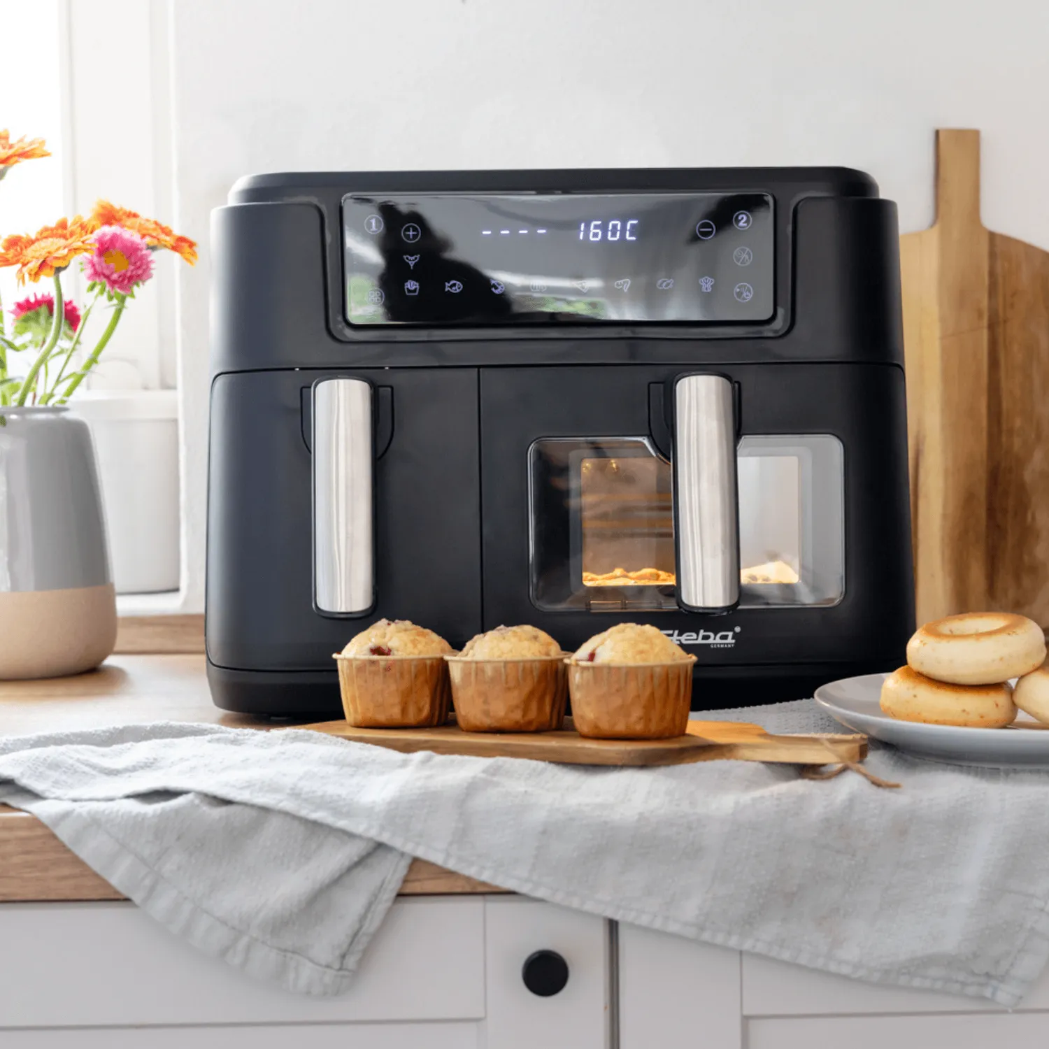 Steba HF 9500 Duo friteuse sans huile double 9,5 L