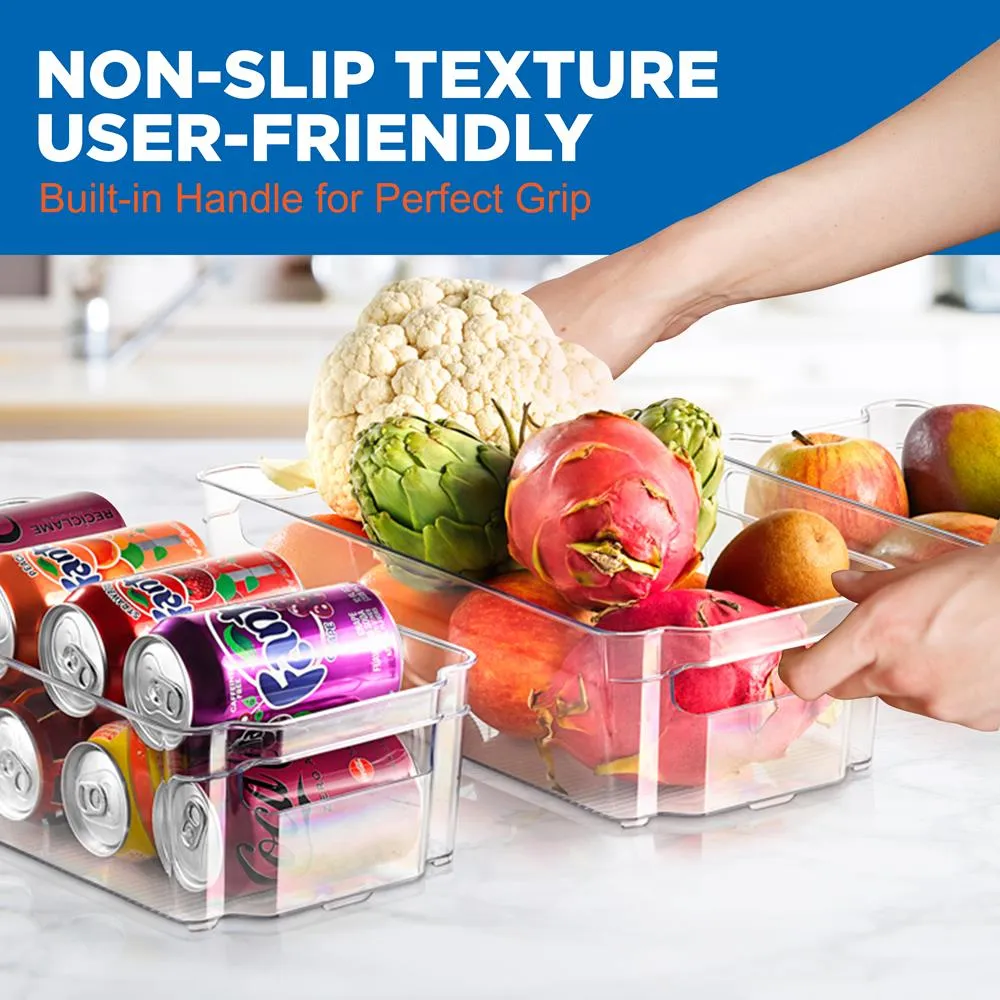 Nutrichef Organisateur Frigo Transparent 8 Pièces Sans BPA
