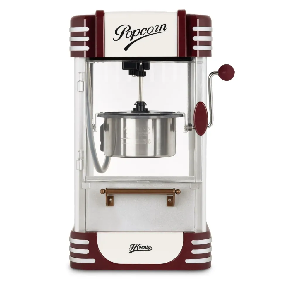 H.Koenig POP330 machine à pop-corn rétro 50 g