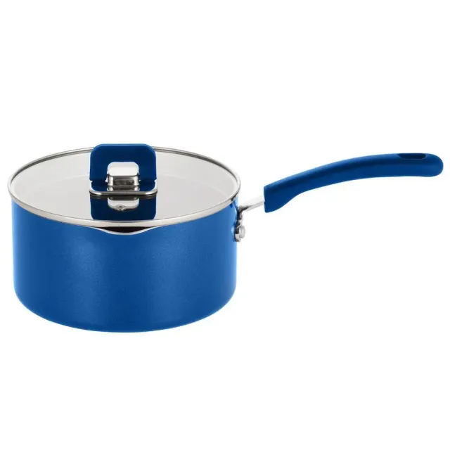 Nutrichef casserole antiadhésive bleue 3,1 Qt avec couvercle