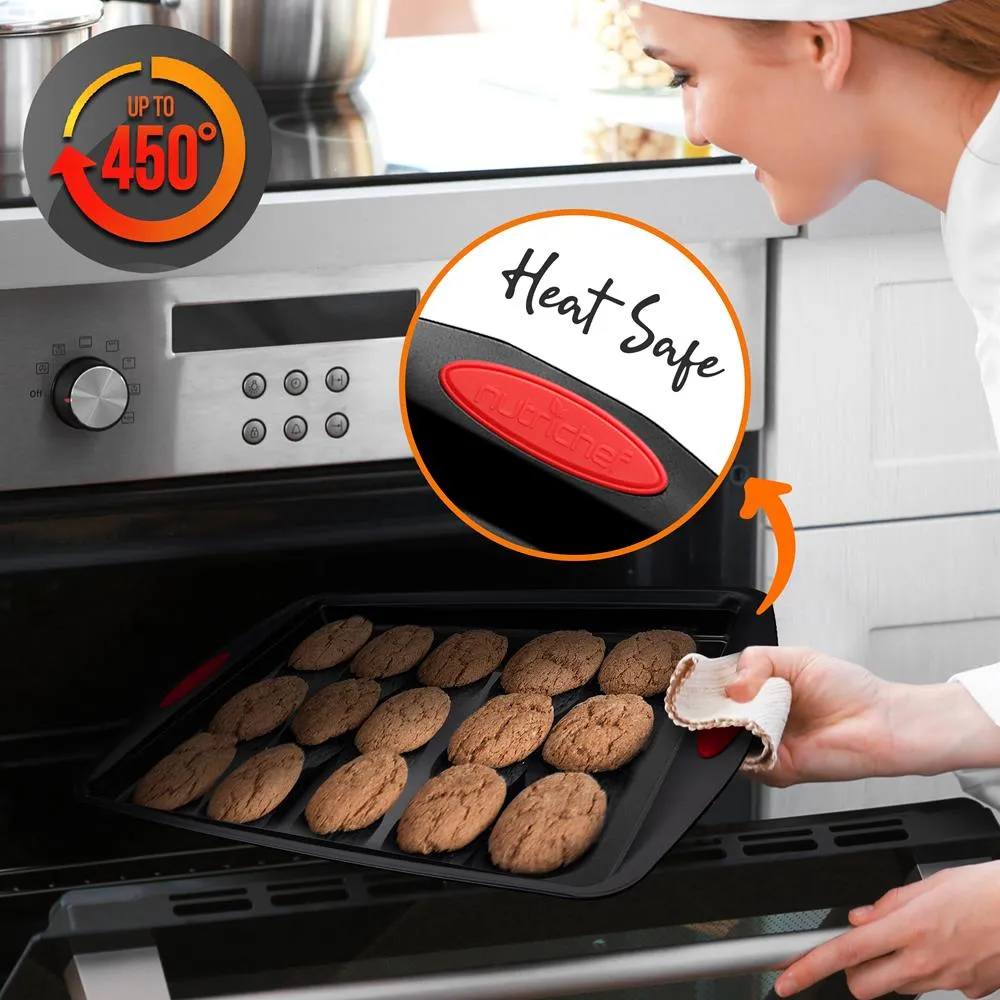 Nutrichef Kitchen Oven Baking Pans set pâtisserie 15 pcs