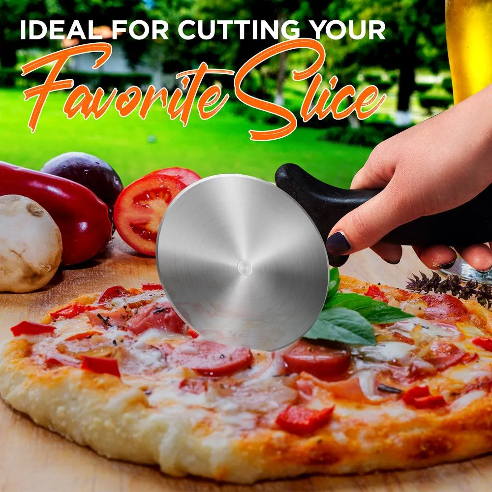 Nutrichef NCPIZOVN roulette à pizza inox