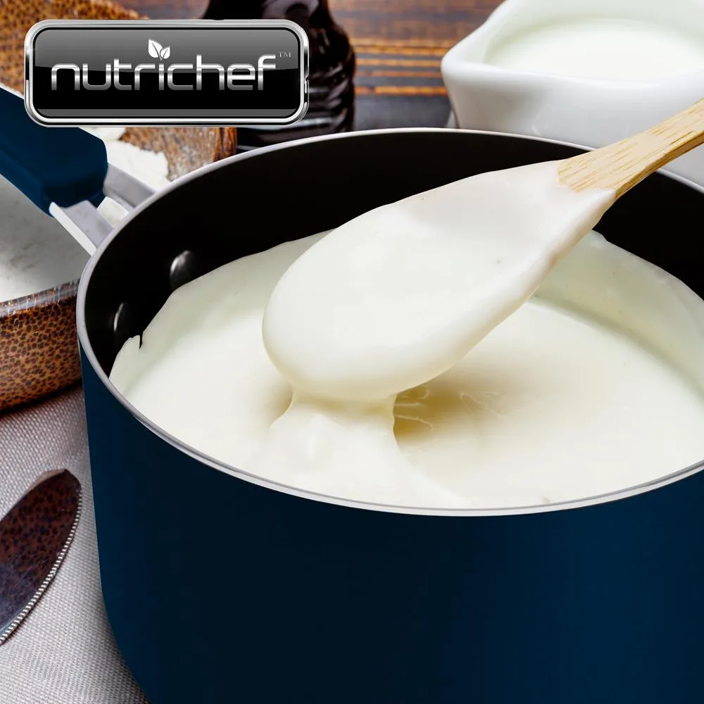 Nutrichef faitout antiadhésif 2,5 Qt induction avec couvercle