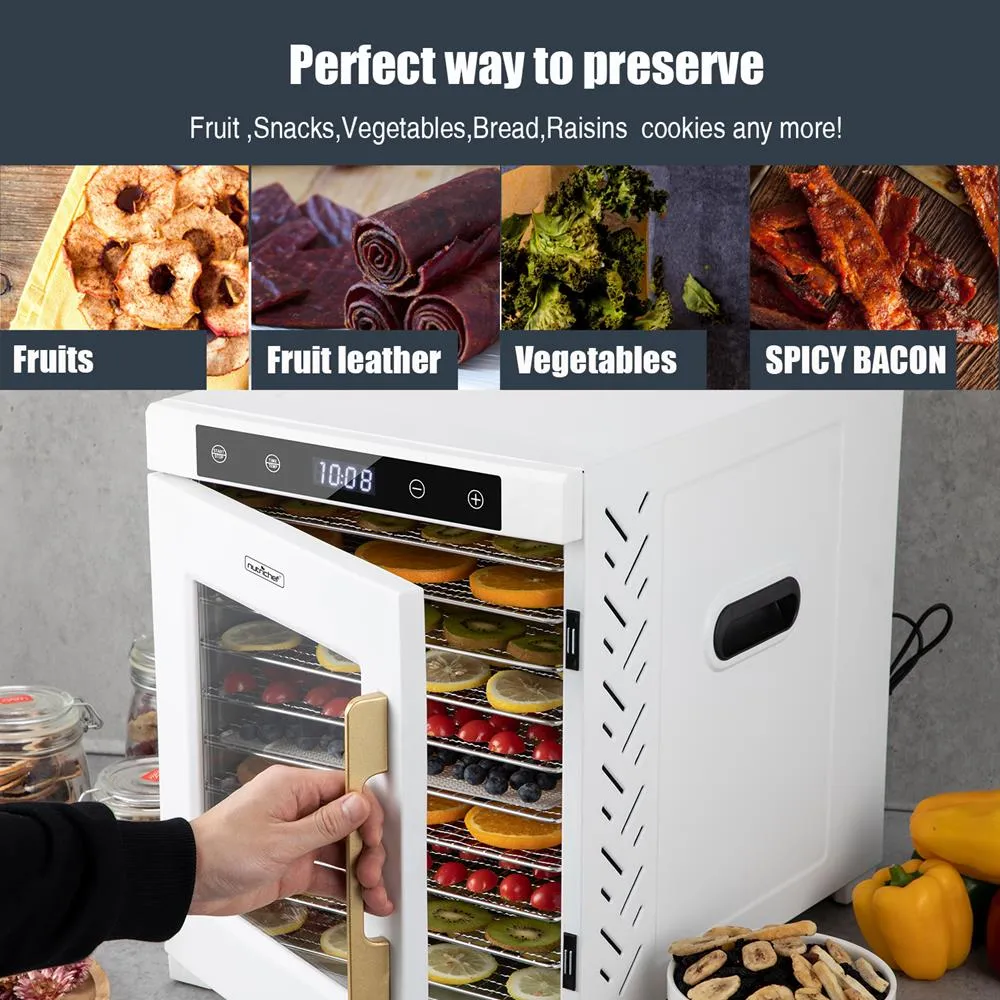 Nutrichef NCFD10WH déshydrateur 10 plateaux inox 900W