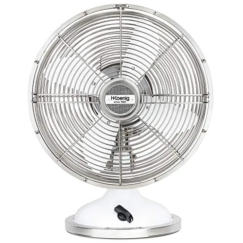 H.Koenig JOE50 ventilateur de table blanc 25 cm 3 vitesses