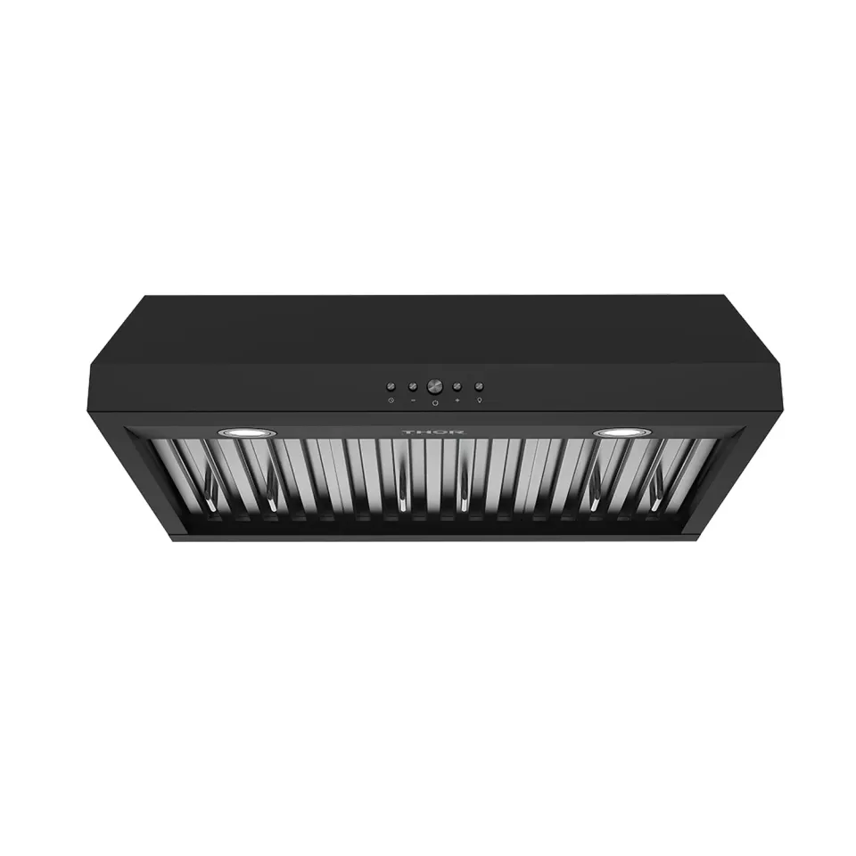 Thor Hotte Sous-Meuble 30 Pouces Noire 480 CFM Baffle