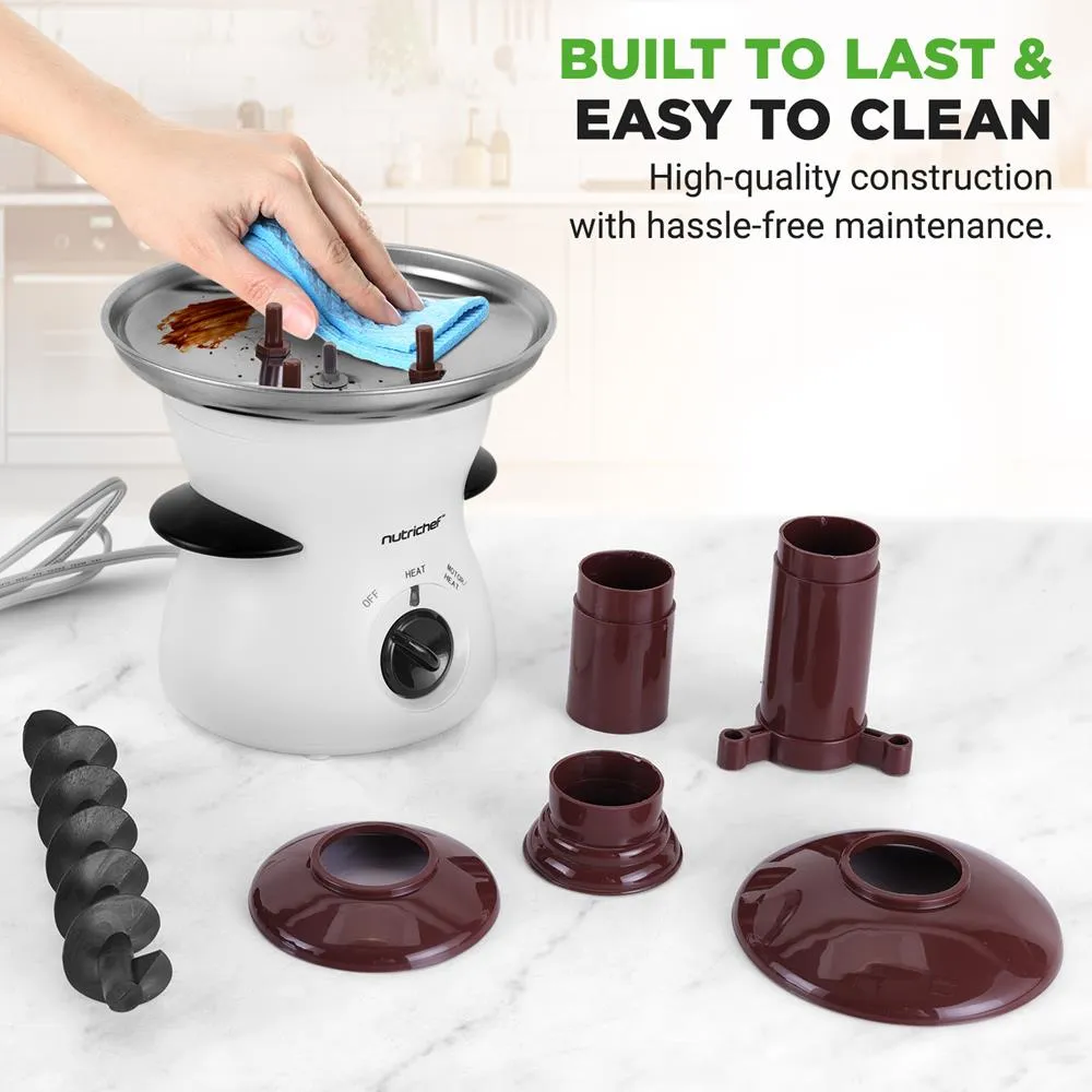 Nutrichef fontaine à chocolat 3 étages inox 480 ml