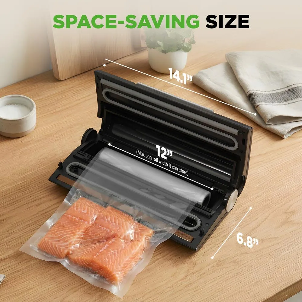 Nutrichef machine sous vide 80 kPa argent avec cutter