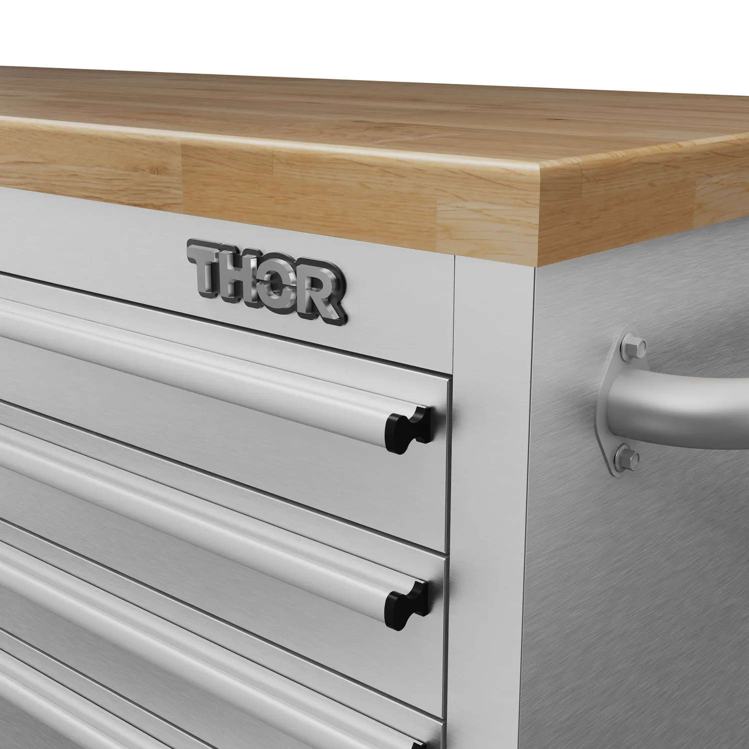 Thor 55 pouces établi mobile 10 tiroirs inox