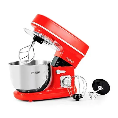 Kitchencook Robot Pétrin 5L 1300W Rouge 6 vitesses