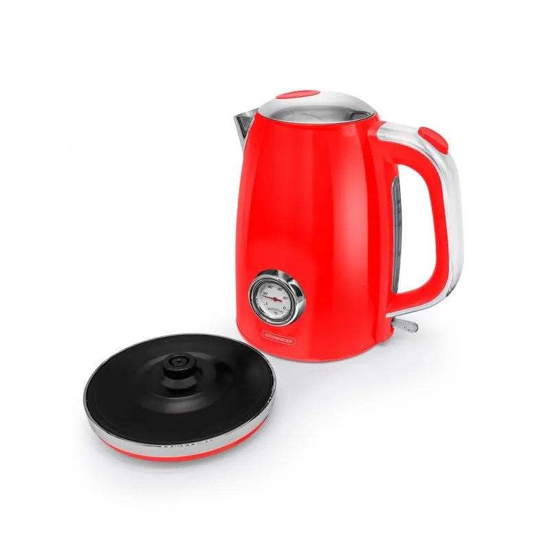 Kitchencook Retro Tea bouilloire rouge 1,7 L inox