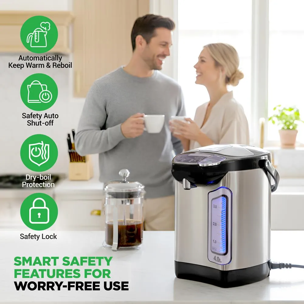 Nutrichef NCHUB24 distributeur eau chaude 4L inox maintien au chaud