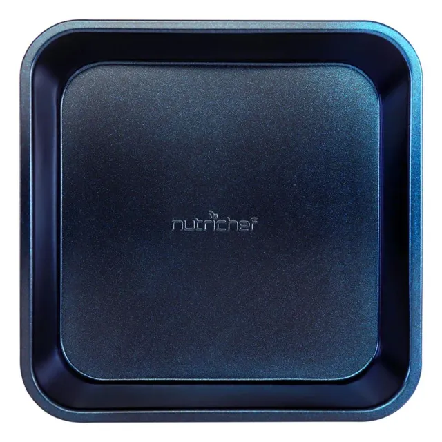 Nutrichef Plat carré antiadhésif 21,6 cm acier carbone