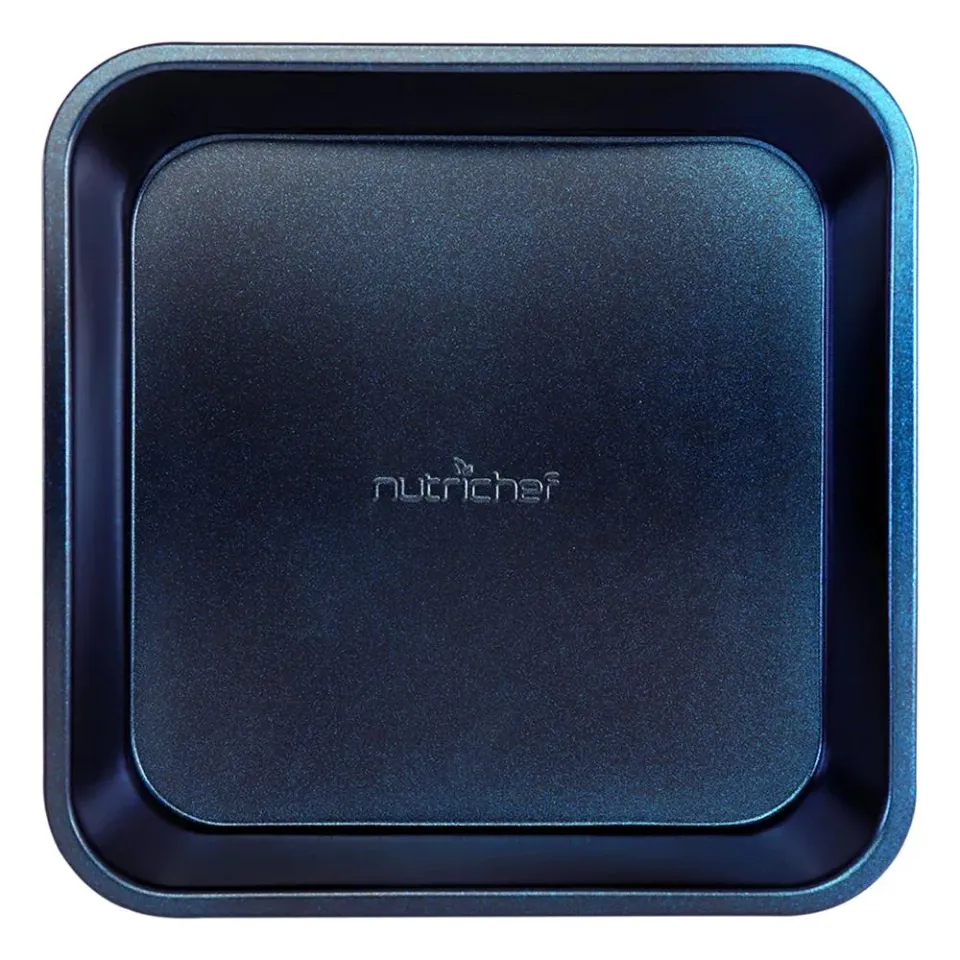 Nutrichef Plat carré antiadhésif 21,6 cm acier carbone