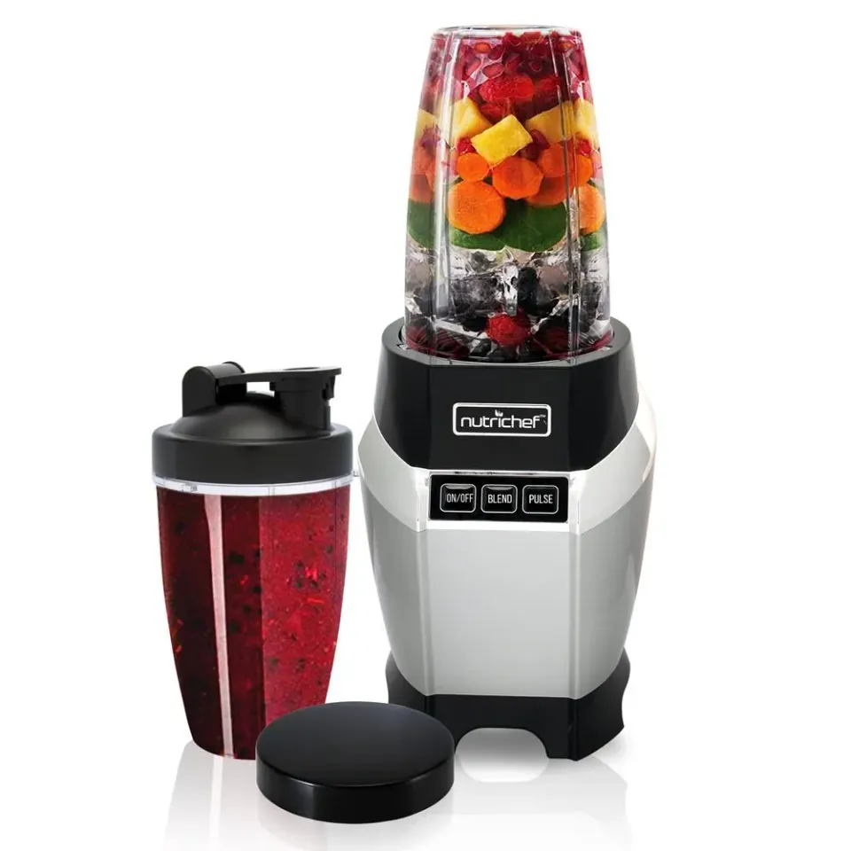 Nutrichef blender smoothie 1000W 2 gobelets nomade