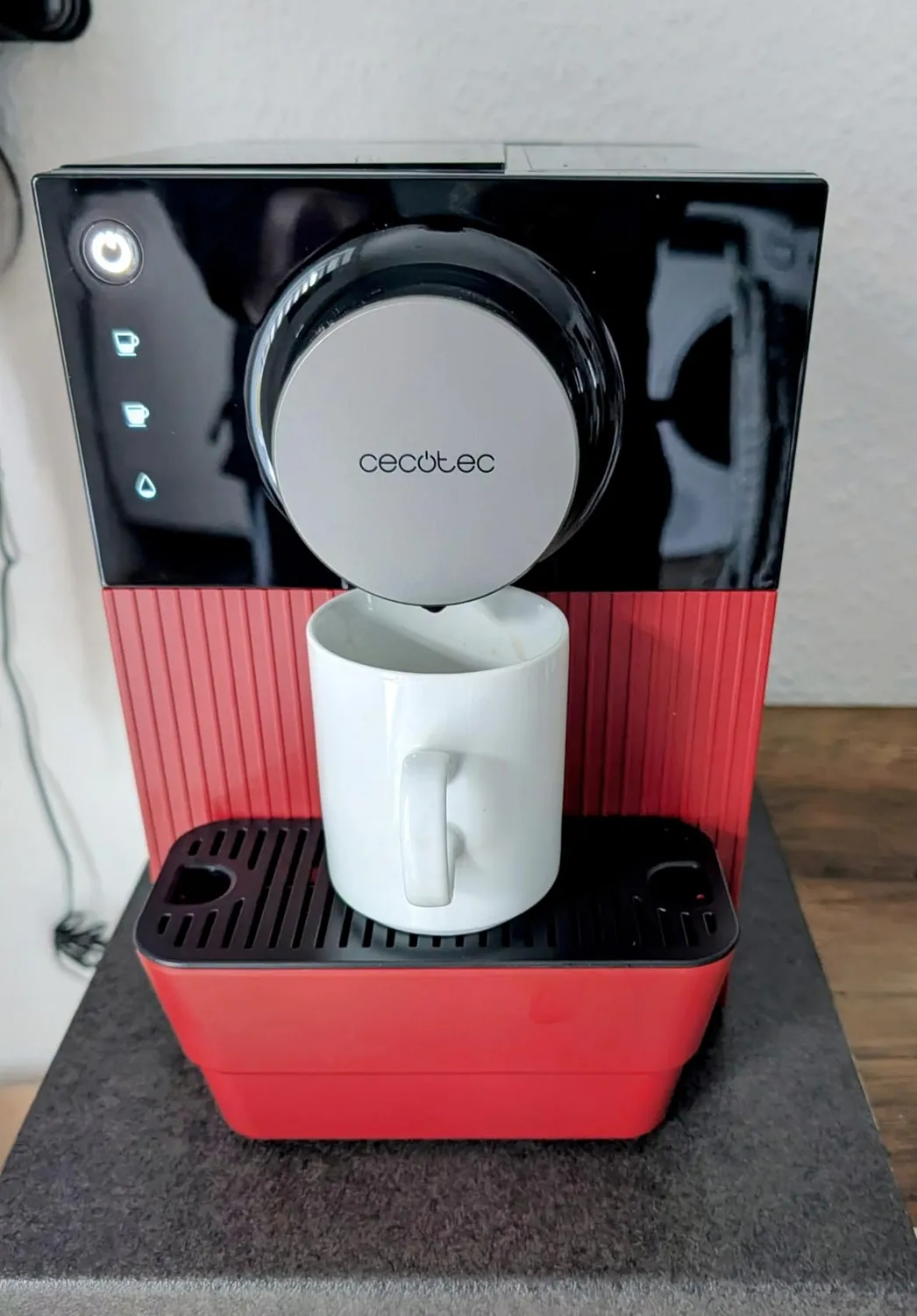 Cecotec Cremmaet Cube Red machine espresso broyeur 19 bars