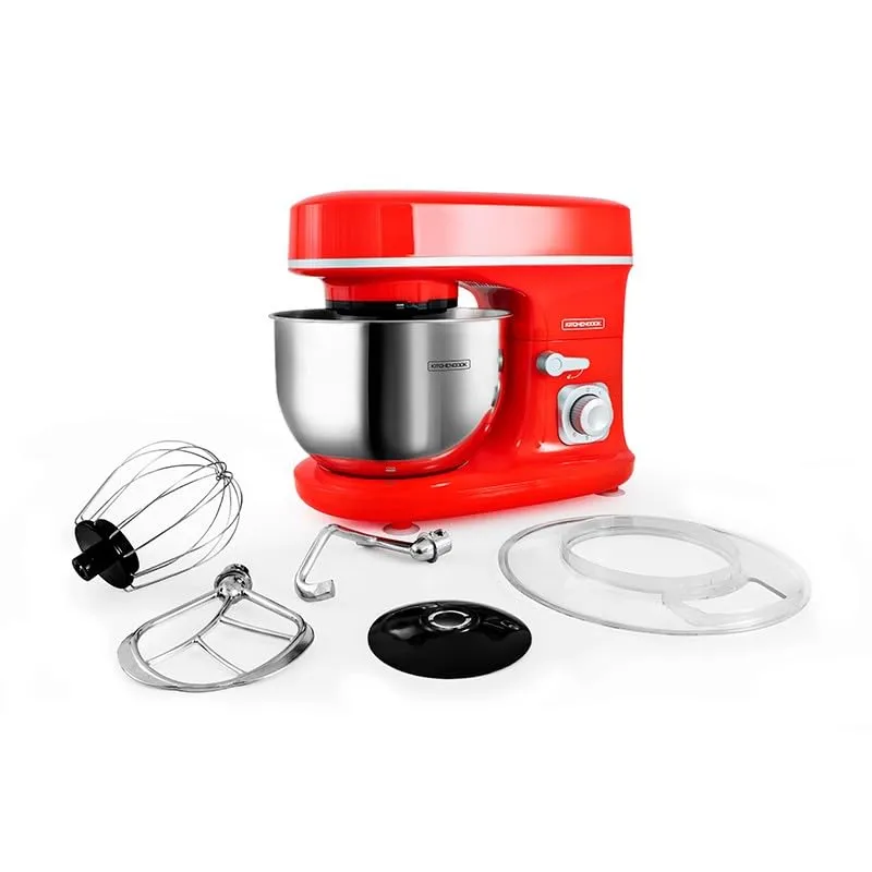 Kitchencook Robot Pétrin 5L 1300W Rouge 6 vitesses