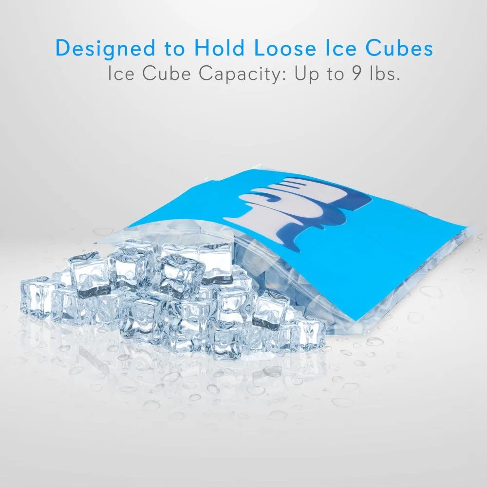 Nutrichef Ice Bag sachets à glaçons réutilisables 20 pièces zip