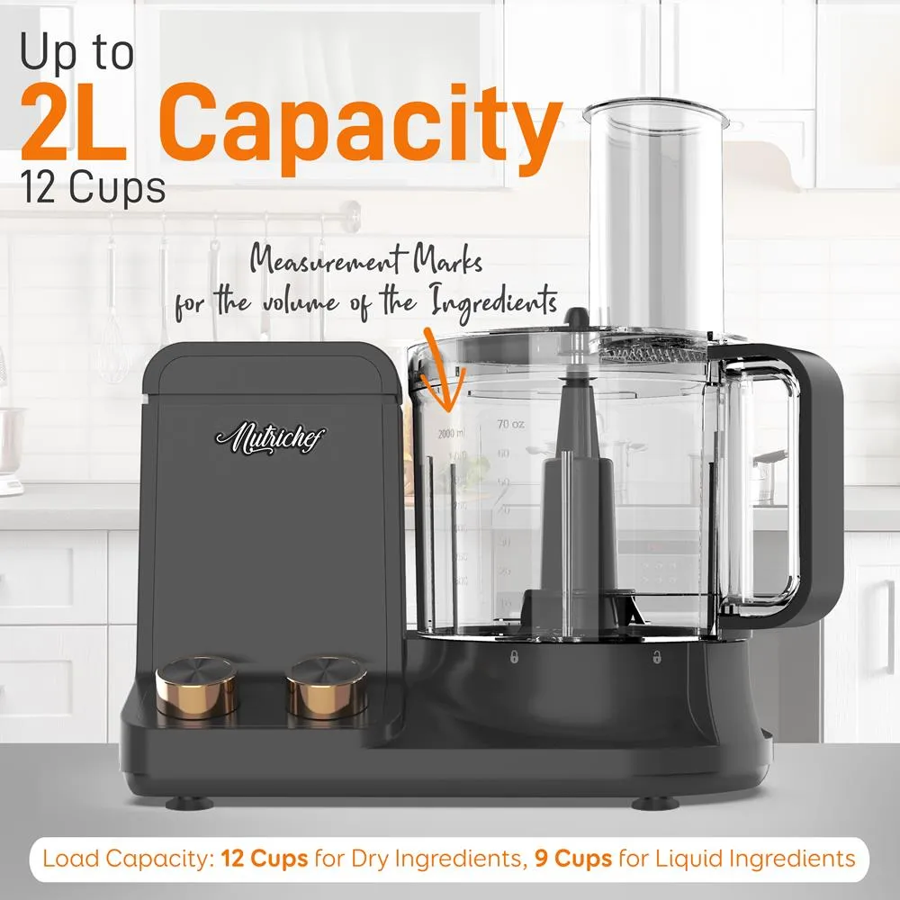 Nutrichef NCFPG9 robot cuisine multifonction 2 L