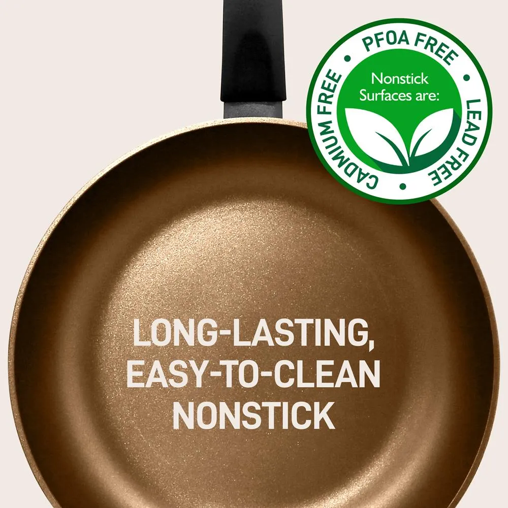 Nutrichef Poêle 20 cm Antiadhésive Striée Induction